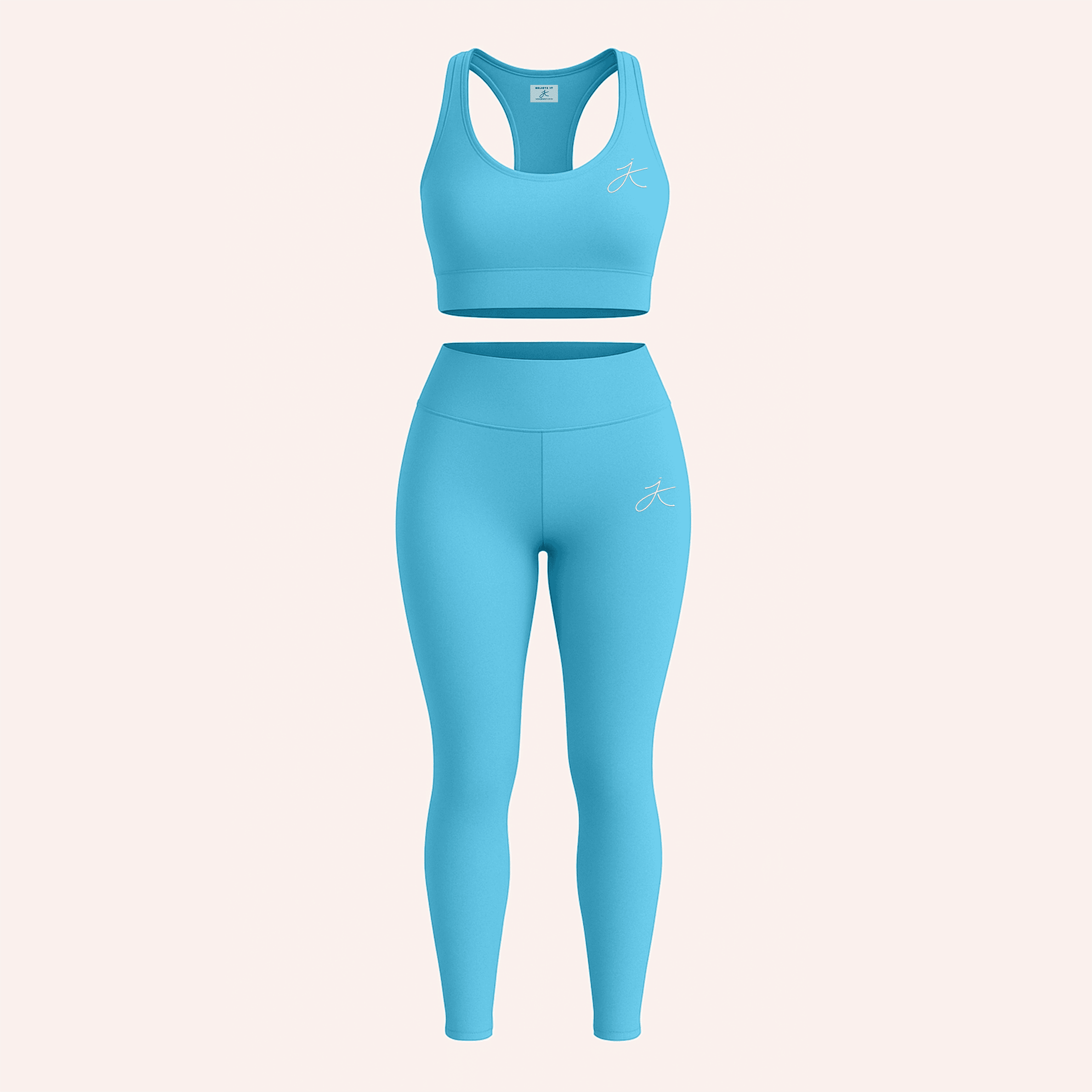 plain legging and bra